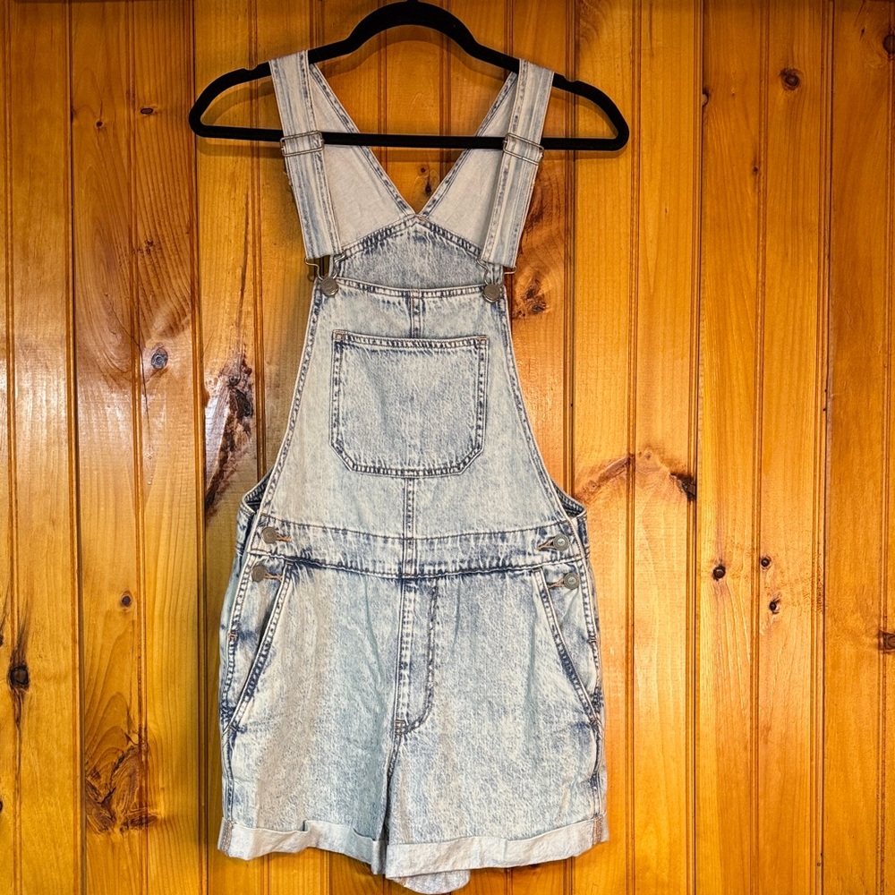 Hollister Light Blue Denim Overalls
